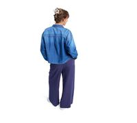 Relaxhose ROXY "Lekeitio Break Mid", Damen, Gr. L, blau, Obermaterial: 55% Leinen, 45% Viskose;, Hosen Relaxhose (54332758-L) blau