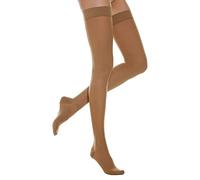 Relaxsan Basic 970 (Braun 1/S) Kompressionsstrümpfe Damen mit Silikonband, 22-27 mmHg, Stützstrümpfe 280 den