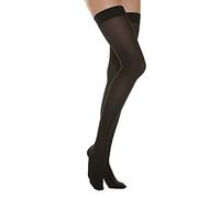 Relaxsan Basic 970 (Schwarz 3/L) Kompressionsstrümpfe Damen mit Silikonband, 22-27 mmHg, Stützstrümpfe 280 den