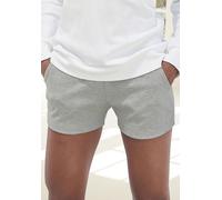 Relaxshorts BENCH. LOUNGEWEAR, Damen, Gr. 32/34, N-Gr, grau (hellgrau, melange), Interlock, Graumeliert (Obermaterial): 90% Baumwolle, 10% Polyester, meliert, Basic, Basic kurz, Hosen, mit kleiner glä