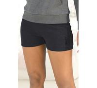 Relaxshorts BENCH. LOUNGEWEAR, Damen, Gr. 44/46, N-Gr, schwarz, Jersey, Obermaterial: 60% Baumwolle, 40% Polyester, unifarben, bequem kurz, Hosen, mit Seitenstreifen, Loungewear (59484100-44) schwarz