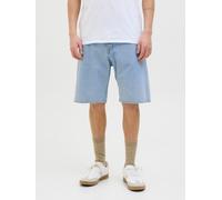 Relaxshorts JACK & JONES "JJIALEX JJORIGINAL SHORTS SBD 300 SN", Herren, Gr. S, N-Gr, blau (blau denim pack:sbd 304), Web, Obermaterial: 100% Baumwolle, unifarben, relaxed fit knielang, Hosen, Baumwol
