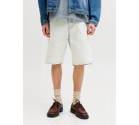 Relaxshorts JACK & JONES "JJIALEX JJORIGINAL SHORTS SBD 300 SN", Herren, Gr. S, N-Gr, blau denim pack:hyper blau, Web, Obermaterial: 100% Baumwolle, unifarben, relaxed fit knielang, Hosen, Baumwolle, 