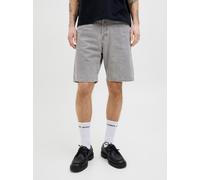 Relaxshorts JACK & JONES "JJIALEX JJORIGINAL SHORTS SBD 300 SN", Herren, Gr. XL, N-Gr, blau (grau denim pack:sbd 331), Web, Obermaterial: 100% Baumwolle, unifarben, relaxed fit knielang, Hosen, im Fiv