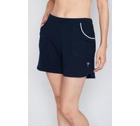 Relaxshorts JOOP "Leisure", Herren, Gr. 38, N-Gr, blau (navy), Jersey, Obermaterial: 95% Lyocell, 5% Elasthan, weit kurz, Hosen Relaxshorts, atmungsaktiver, stretchiger Modaljersey (18994917-38)