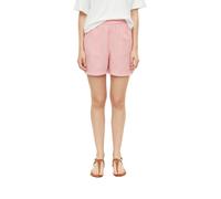 Relaxshorts S.OLIVER, Damen, Gr. 42, N-Gr, marsala pink stripe, Web, Obermaterial: 100% Baumwolle, gestreift, normal ca. Mitte Oberschenkel, Hosen, Gestreifte Sommershort aus reiner Baumwolle (5322826