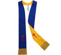 Religiöse Stola Aus Polyester Mit Kunstvoller Stickerei Und Quasten Für, Leichtes Tragen Während Der