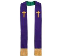 Religiöse Stola Aus Polyester Mit Kunstvoller Stickerei Und Quasten Für, Leichtes Tragen Während Der