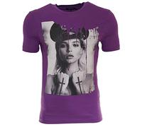 Religion Clothing Herren T-Shirt Tattoo Girl Police-Lila-M