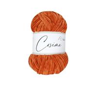 Rellana Cosima Chenillegarn, 100g/120m, Nadelstärke 6, 100% Polyester, superweich, OEKOTEX Zertifiziert, (41 cognac)