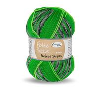 Rellana Flotte Socke 4 f. Perfect Stripes, 100 gr. ergibt 2 genau gleiche Socken, (1171)