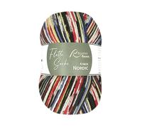 Rellana Flotte Socke Nordic Sockenwolle, 4-fädig, 75% Schurwolle Superwash, 25% Polyamid, Trocknergeeignet, Mulesingfrei, für Norwegermuster Socken (3173)