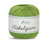 Rellana Häkelgarn, Filethäkelgarn, 50 g, 100% Baumwolle, Fb.32 grün