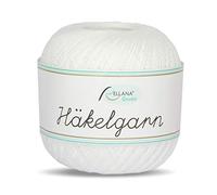 Rellana Häkelgarn, Filethäkelgarn, 50 g, 100% Bauwmolle, Fb. 01 weiß