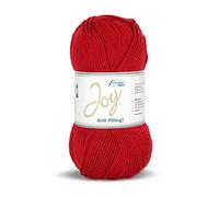 Rellana Joy Anti-Pilling Wolle,Babywolle, 100g/250m, NS 4,5-5, 100% Polyacryl, 16 tolle Farben (3 rot)