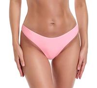 RELLECIGA Damen Bademode Bikinihose Unterteil Brazilian Cut Bottom Hellrosa M