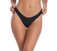 RELLECIGA Damen Cheeky Brazilian Cut Bikini Bottom X-Large Schwarz