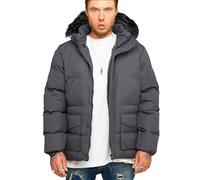 Steppjacke BEHYPE "BHADLYR", Damen, Gr. M, grau (dunkelgrau), 100% Polyester, unifarben, normal, ohne Ausschnitt, Jacken Steppjacke, mit abtrennbarer Kapuze (78394634-M) dunkelgrau