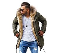 Rello & Reese Winter Parka mit Fell-Imitat Jacke Mantel E-7250 [Khaki,