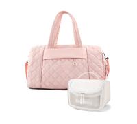 Remedare Reisetasche Damen Sporttasche Weekender Travel Bag Gepäck mit Kulturbeutel, Schuhtasche für Krankenhaus, Fitnessstudio und Flugzeugreisen, Pink