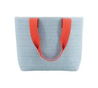 REMEMBER - Korbtasche pale blue