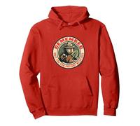 Remember Only You Vintage Smokey Bear Seal Retro Pullover Hoodie, Unisex für Erwachsene, Rot, XL
