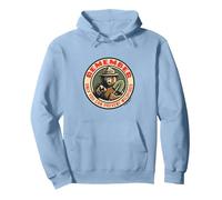 Remember Only You Vintage Smokey Bear Seal Retro Pullover Hoodie, Unisex für Erwachsene, Taubenblau, XL