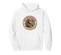 Remember Only You Vintage Smokey Bear Seal Retro Pullover Hoodie, Unisex für Erwachsene, Weiß, XL