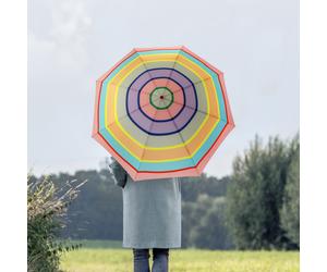 REMEMBER Taschen - Regenschirm "Levante" - geöffnet L 58cm, Ø 100 cm - Bunter Regenschirm