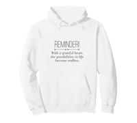 Reminder with A Grateful Heart Possibilities Endless Inspira Pullover Hoodie