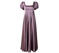 ReminisceBoutique Regency-Kleider für Damen, Bridgerton-Kleid, Jane Austen, Ballkleid, Empire-Taille, Violett, 34