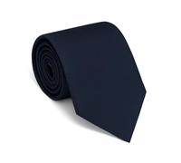 Remo Sartori - Seidenkrawatte, Einfarbig, Breite 8 cm, Made in Italy, Herren (Navy blau)