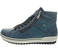 Schnürboots REMONTE, Damen, Gr. 41, blau (petrol), Leder, Lederimitat, Schuhe, Plateau, Schnürstiefelette, Boots in Crash-Optik (27647004-41) petrol