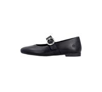 Riemchenballerina REMONTE "Remonte Ballerinas Leder", Damen, Gr. 40, schwarz, Leder, Schuhe Riemchenballerina (65426933-40) schwarz