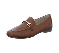 Loafer REMONTE, Damen, Gr. 38, cognac, Leder, unifarben, Schuhe Loafer, Slipper, Schlupfschuh, Spangenschuh mit kleinen Stretcheinsätzen (66987410-38) cognac