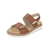 Keilsandalette REMONTE, Damen, Gr. 39, braun, Leder, unifarben, Schuhe, Riemchensandale, Bequemschuh mit Schmuckelementen (19706227-39) braun