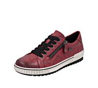 Remonte Schnürer D0700 Damen Low-Top Sneaker remonteTEX wasserabweisend lose Einlage Rot 40