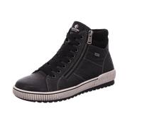 Schnürboots REMONTE, Damen, Gr. 41, schwarz, Leder, Lederimitat, Textil, Schuhe Schnürboots, Plateau, Schnürstiefelette, Boots in Crash-Optik, Topseller (33634752-41) schwarz