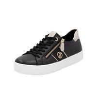 Remonte Damen Sneaker D0919 - Halbschuh, lose Einlage, Strassenschuhe, schwarz Kombi 40 EU