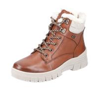 Remonte Stiefelette Glattleder Braun/Weiß Warmfutter