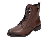 Schnürstiefelette REMONTE "Remonte Stiefelette Glattleder", Damen, Gr. 41, braun (chestnut), Glattleder, casual, Schuhe (76934153-41) chestnut