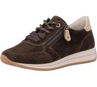 Sneaker REMONTE "Remonte Sneaker Veloursleder", Damen, Gr. 44, dunkelbraun, Veloursleder, Schuhe Sneaker (89306103-44) dunkelbraun