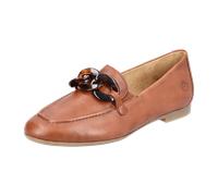 Loafer REMONTE Gr. 37, braun Damen Schuhe Slip ons mit auffälliger Zierkette (33707739-37)