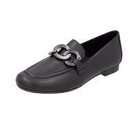 Remonte Dorndorf Damen Slipper D0K09 – Slip-On, lose Einlage, schwarz 36 EU