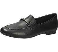 Loafer REMONTE, Damen, Gr. 38, schwarz, Leder, unifarben, Schuhe Loafer, Slipper, Schlupfschuh, Spangenschuh mit kleinen Stretcheinsätzen (38352147-38) schwarz