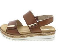Keilsandalette REMONTE, Damen, Gr. 42, braun, Leder, unifarben, Schuhe, Riemchensandale, Bequemschuh mit Schmuckelementen (19706227-42) braun