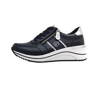 Remonte Damen Low-Top Sneaker D0T04 – lose Einlage – Schwarz/Blau Größe 38