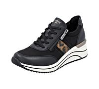 Remonte Damen Low-Top Sneaker D0700, Frauen Halbschuhe,lose Einlage,wasserabweisend,remonteTEX,Freizeit,sportlich,straßenschuhe,schwarz Kombi (04),42 EU