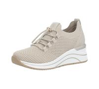 Remonte Dorndorf Slip-On Sneaker Damen Gr. 38 Lederimitat/Textil Glitzer Lite'n Soft Beige