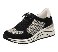 Remonte D0T20-03 Damen Sneaker Low Textil/Synthetik schwarz/weiß schwarz/weiß Gr. 40